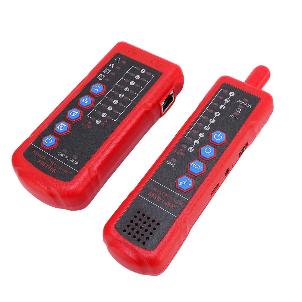 Тестер сетевого кабеля, излучатель, приемник, набор инструментов для проверки непрерывности телефонной линии Ethernet для CAT5