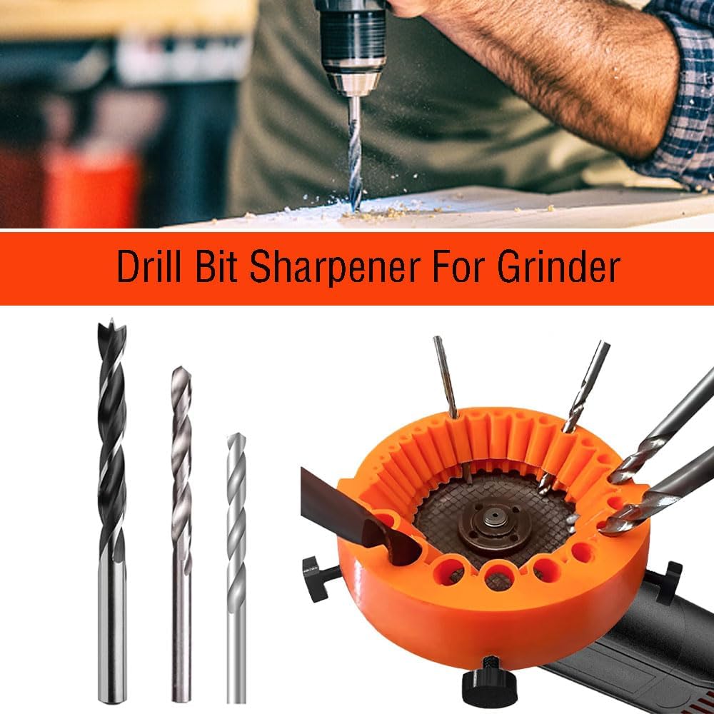 Заточка сверл, насадка для заточки сверл с электроприводом, заточка сверл для шлифовальной машины, насадки для угловых шлифовальных машин, заточка сверл от 2 до 13 мм
