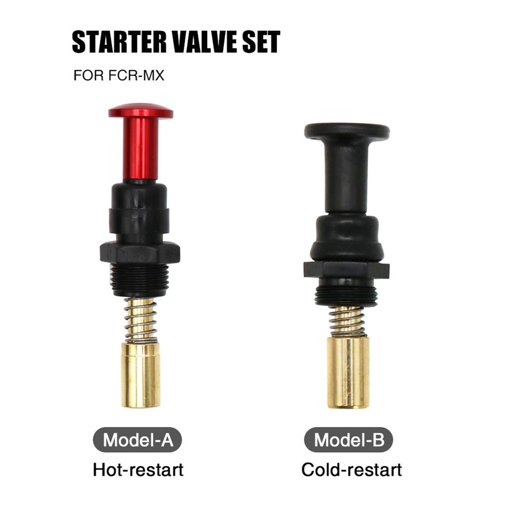 Hot Start Valve Button Chock Starter Replacement for FCR-MX FCR MX Flat Slide Carburetor Easy Installation Compact-size