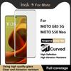 For Moto G85 5G / S50 Neo 5G Glass IMAK 3D Curved Full Screen Tempered Glass Film