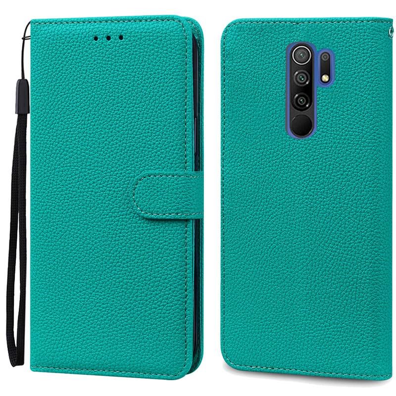 For Redmi 9 Case Soft Silicone Wallet Cover Phone Case For Xiaomi Redmi 9 Case Redmi9 Leather Flip Case Coque Fundas Shell