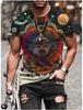 Men's Summer Casual 3D Printing Street Tide High Street Fashion Short Sleeve Sublimation T-Shirt Top