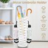 New Metal Umbrella Storage Rack Umbrella Storage Bucket Vertical Round 16.5 X 6 Inch Storage Bucket with Hook for Home Office