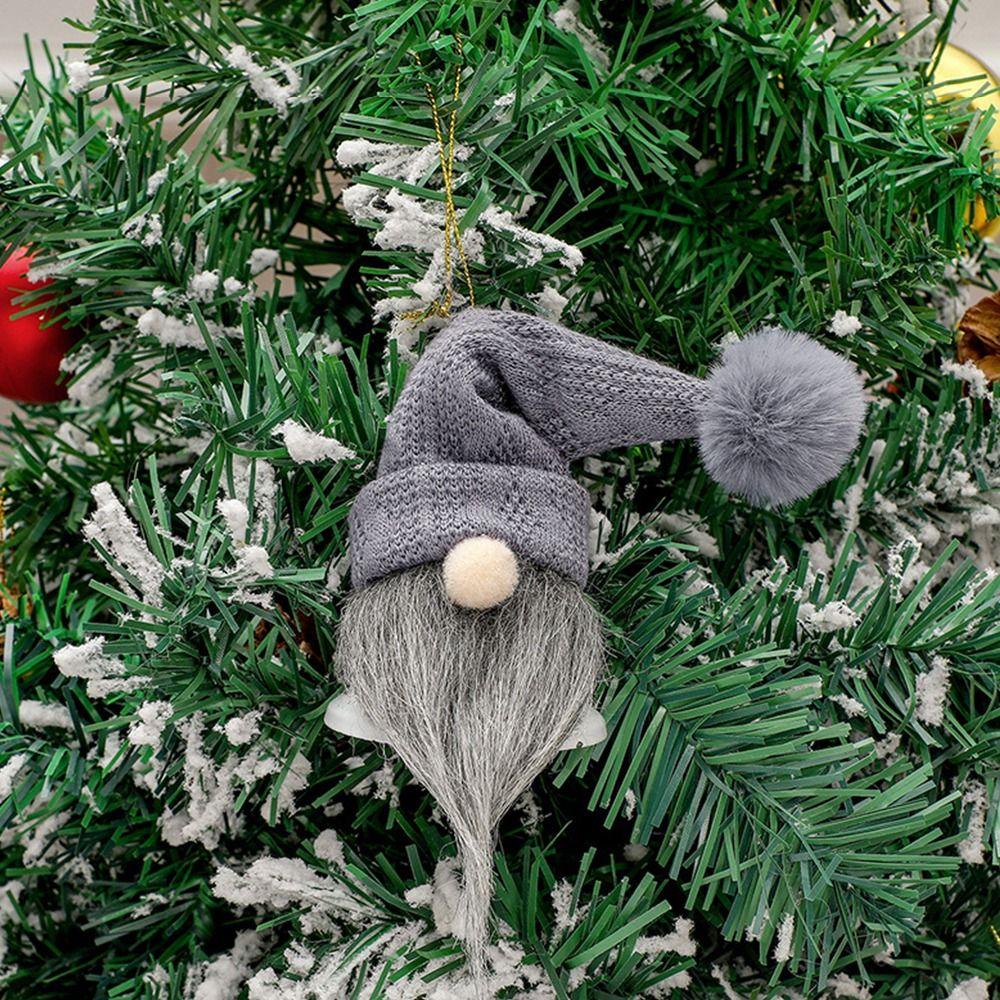 Мохнатый гном Санта кукла плюшевые игрушки маленький колокольчик подвеска НОВЫЙ рождественский подвесной декор Рождество