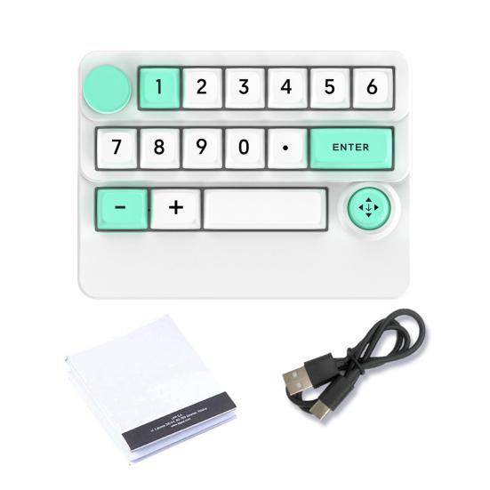 3 Modes Mini Wireless Keyboard with RGB Backlit Macro Programmable 15 Key Hot-swap DIY One Handed Gaming Mechanical Keypad PC Accessories