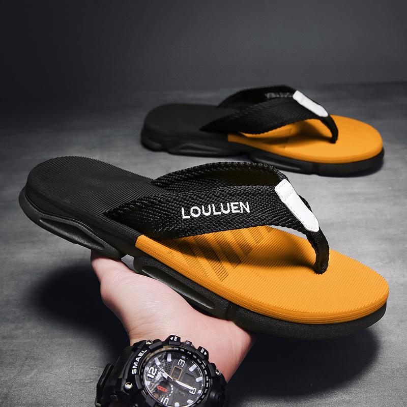 Flip-Flops Sandals Men'S Slippers Wear Non-Slip Beach Shoes Slippers
