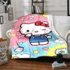 1 шт. Молочное одеяло Hello Kitty Легкое фланелевое покрывало для дивана, кровати, путешествий, кемпинга, гостиной, офиса, кресла
