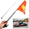 Bike Flag Bike Safety Sign Kids Bike Highly Visible Safety Sign Reflective Orange Triangle Flag Universal Mounting Bracket