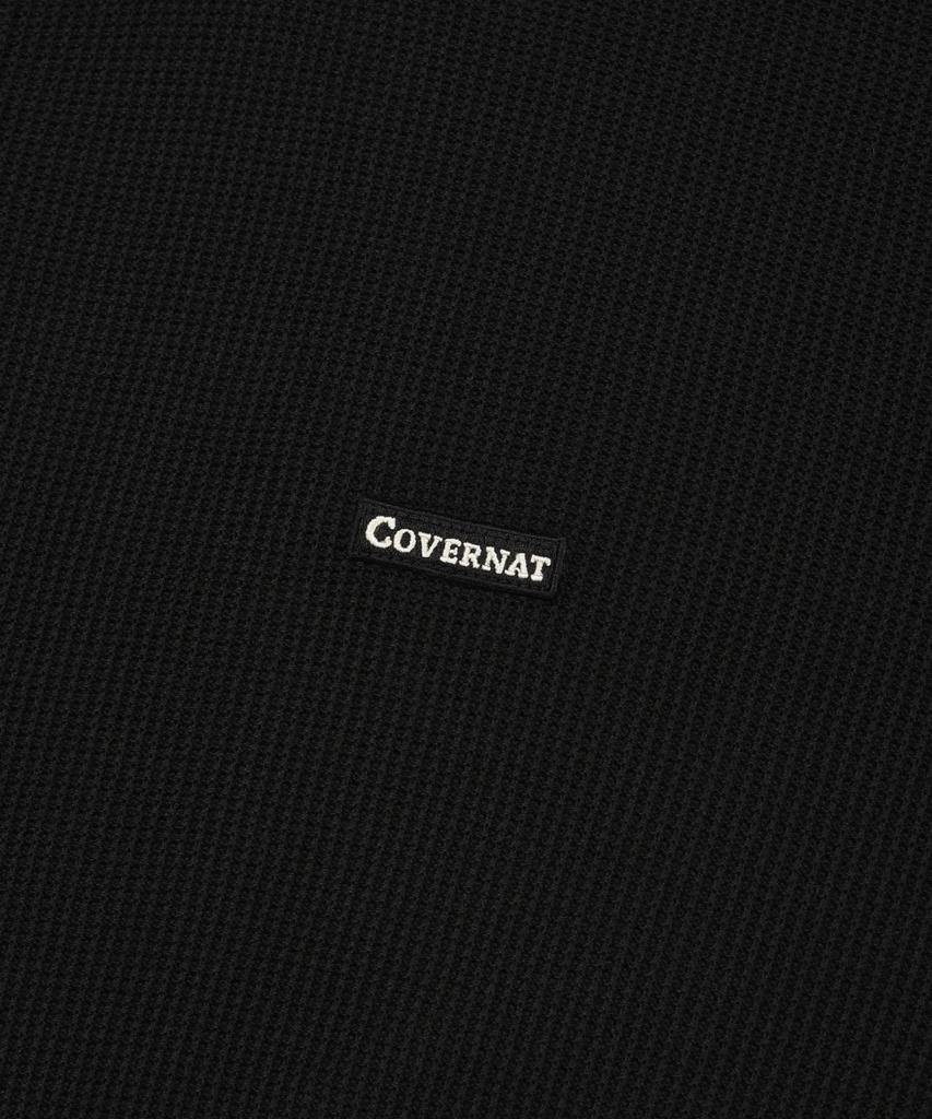COVERNAT Collared Half Knit Black