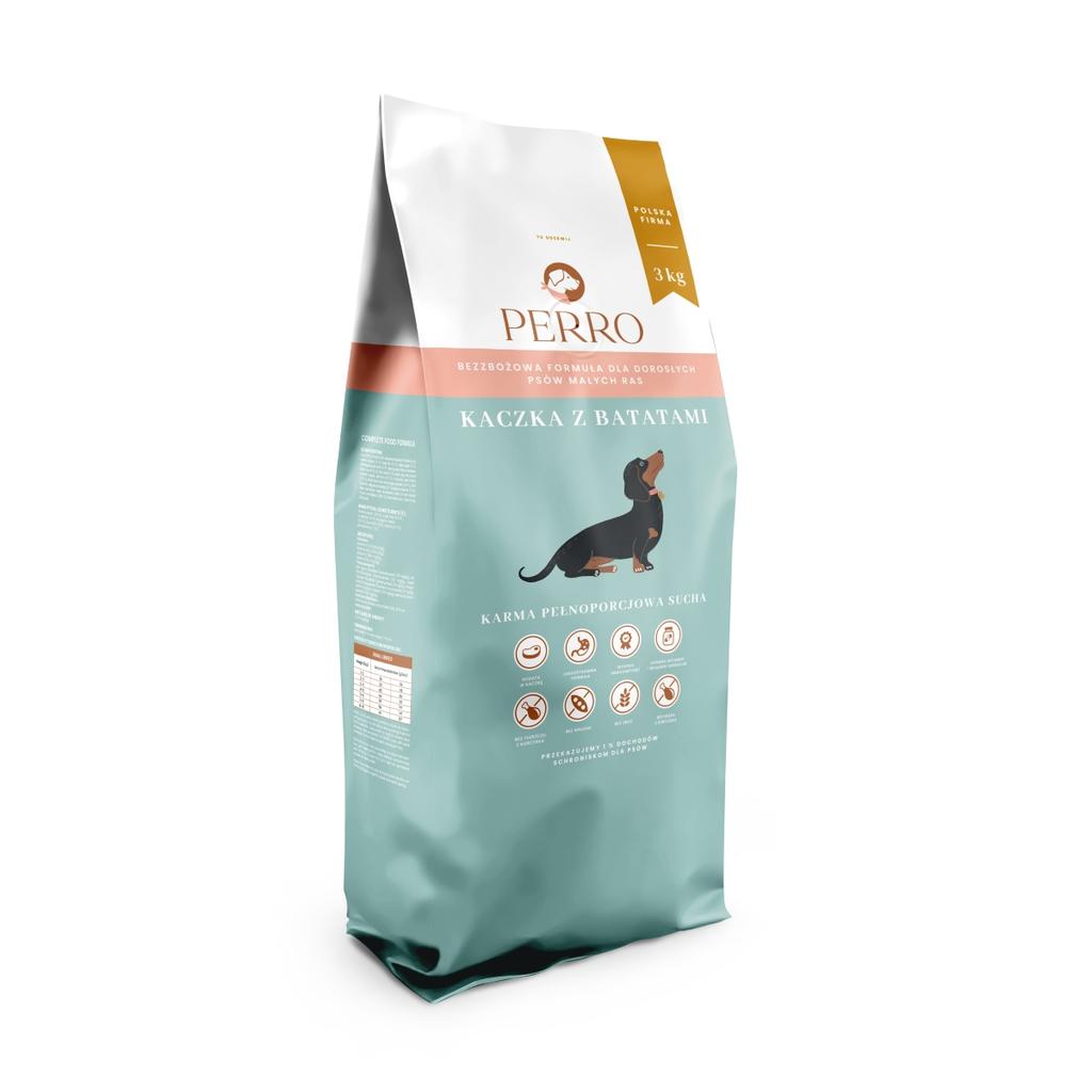 Perro Kaczka Z Batatami Dla Dorosłych Małych 2X3Kg