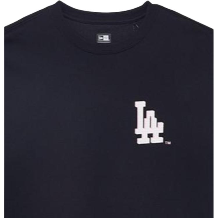 New Era FW23 Серия цифровых игроков MLB Los Angeles Dodgers Мультяшный игровой принт Футболка с коротким рукавом Унисекс Футболка Черный 14112254