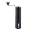 Coffee Hand Stainless Outdoor +kuRo Grinder, Manual, Grinding, Compact, Washable, Portable, Camping, Steel, (Black)