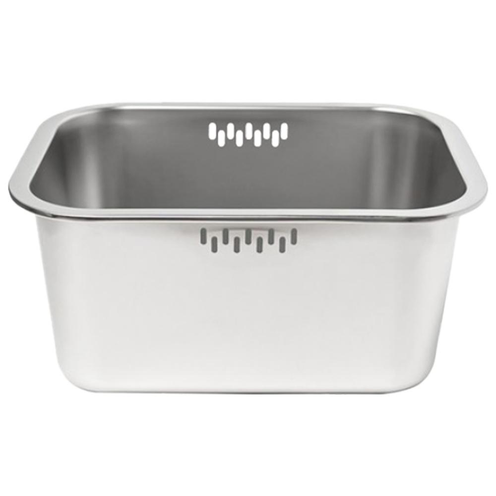 Портативная миска для мытья посуды 10 л Большая миска из нержавеющей стали, Многоцелевая кухонная раковина, Таз для посуды, Бассейн для мытья овощей