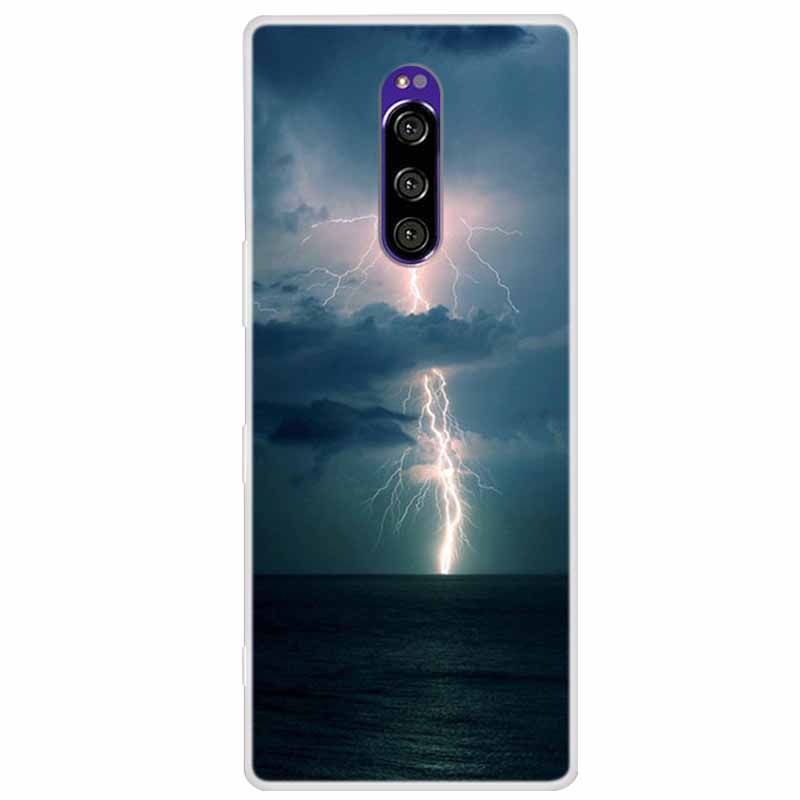 Чехол для Sony Xperia 1 Роскошные Животные Прозрачная Крышка для Sony Xperia1 XZ4 SO-03L SOV40 J8110 J9150 J8170 Корпуса Чехлы для Телефона