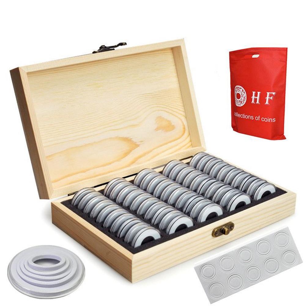 30/50/100pcs Coin Storage Box Antioxidative Collection Case Commemorative Coin
