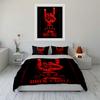 Rock & Roll Red Hand Design Bedding Set Bedding set (1 duvet cover, 2 pillowcases, duvet not included)