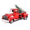 This Classic Christmas Red Truck Is Made of High-quality Die-cast Metal and Polyethylene. It Is Hand-sprayed Paint, the Old-fashioned Red Paint Will