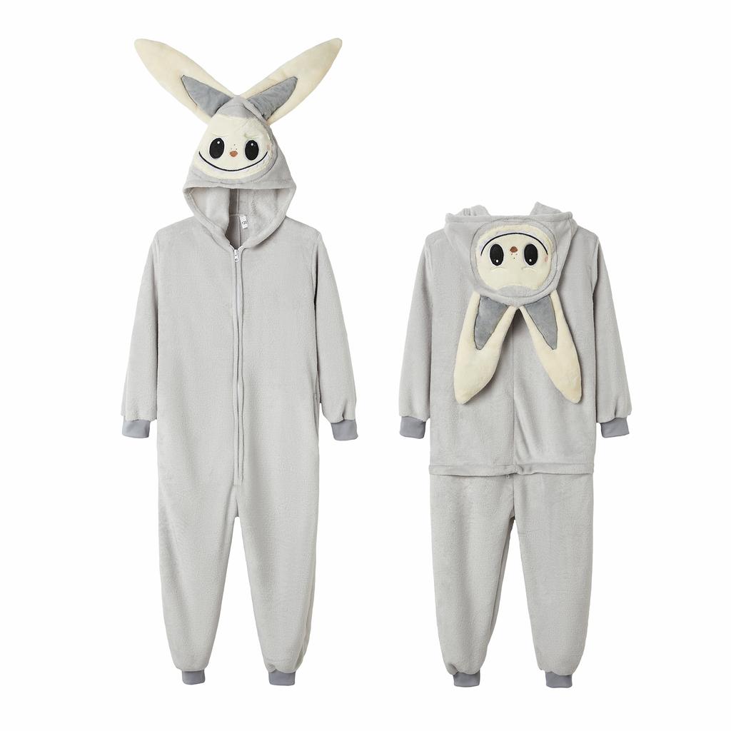 Детский кигуруми-комбинезон с капюшоном и ушками - Идеально для Хэллоуина, Дней рождения и многого другого