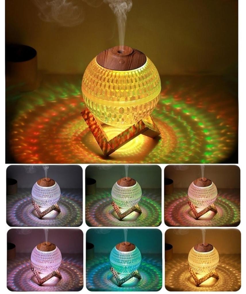 350 мл хрустальный шар увлажнитель воздуха Usb портативный диффузор аромата красочный светодиодный свет ультразвуковой крутой туманообразователь аромаувлажнитель