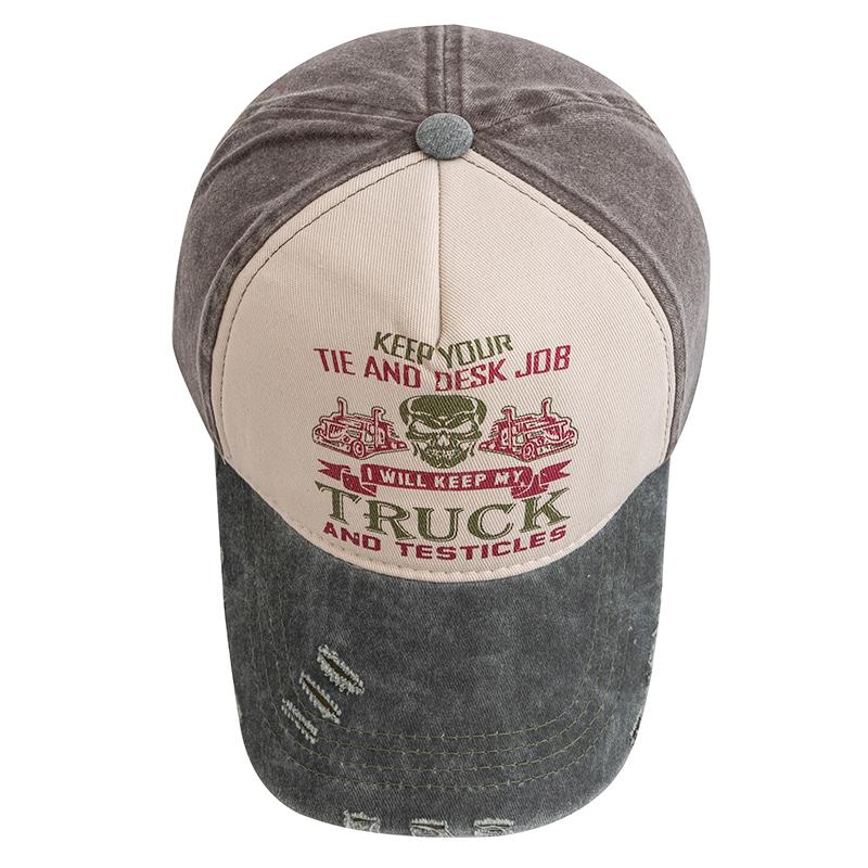 Новая унисекс кепка из стираного хлопка с принтом черепа, состаренная бейсболка для мужчин и женщин, регулируемая повседневная модная шляпа для папы