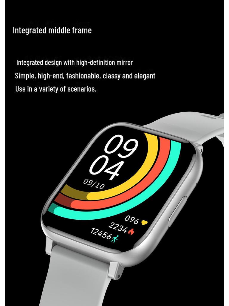 Спортивные смарт-часы H9PLUS: Звонки по Bluetooth, мониторинг здоровья, отслеживание шагов и информационные оповещения.
