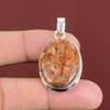 Подвеска Sunstone, подвеска ручной работы, оригинальный кулон из драгоценного камня, подвеска из стерлингового серебра 925 пробы, элегантные ювелирные изделия, абсолютно новые подвески, подарки на помолвку