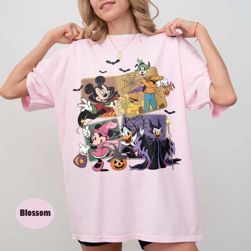 Retro Halloween Shirts for Women Summer New Styles for Unisex and Women Casual and Fashionable Streetwear