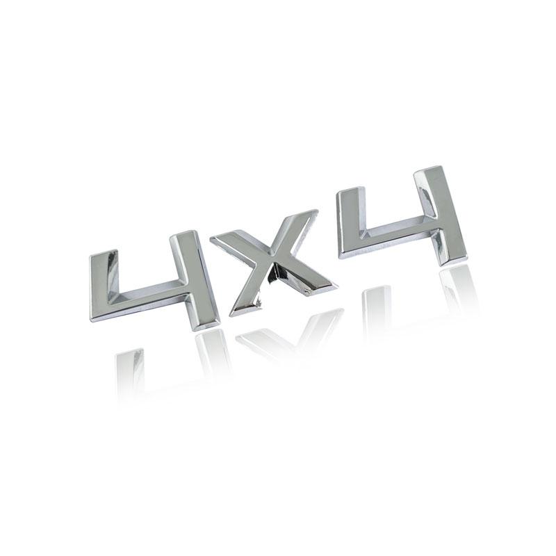 ZDVK6 Car Styling 3D Metal 4X4 Emblem Badge Sticker For Skoda Octavia Fabia Rapid Yeti 4X4 Rear Trunk Decal Auto Accessories