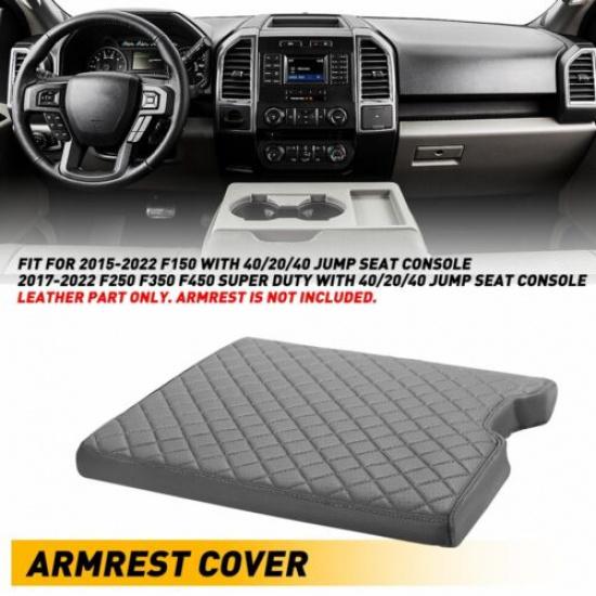 Center Console Cover Lid Armrest For Ford F250 F350 F450 Super Duty 2017-