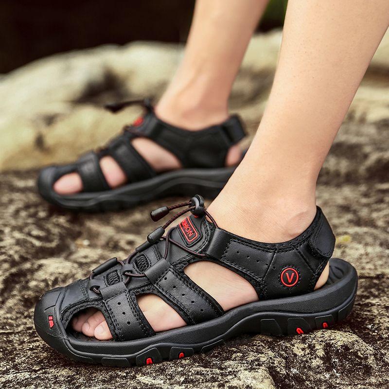 Flat Male Shoe Breathable Daily Use Beach Men's Sandal Casual Luxury 2024 Adult Trend New Summer Low Price Original 39 Designer