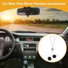 Partuto 1pcs Artificial Crystal Pentagram 2 Pill Car Seat Rear View Mirror Pendant Accessories Car Hanging Ornament Black
