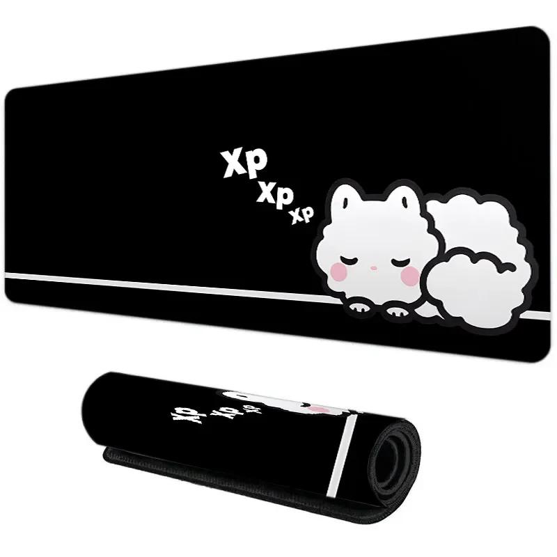 Большой игровой коврик для мыши XXL Милые кошки Нескользящая резиновая основа Большой новый коврик для мыши Геймерский Компьютерный Ноутбук Офисный Коврик для клавиатуры Расширяющие коврики для стола