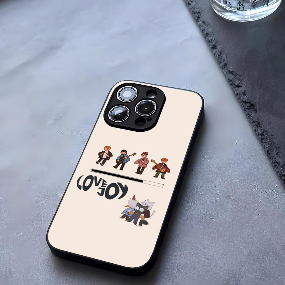 Мультяшный Чехол для Телефона Lovejoy Band Закаленное Стекло Для IPhone 17 13 14 16 12 15 11 Pro Max Plus Mini X XR SE2020 Coque