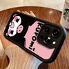 Чехол для телефона Kuromi для iPhone 14, 15 Pro Max, 16 Pro, 17 Серии