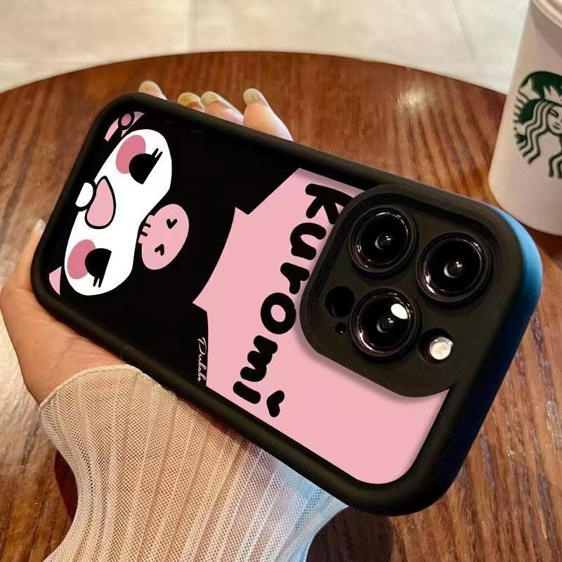 Чехол для телефона Kuromi для iPhone 14, 15 Pro Max, 16 Pro, 17 Серии