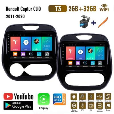 Авторадио на базе Android для Renault Captur CLIO Samsung QM3 2011-2020, стерео Carplay, GPS-навигационная система, 2 din DSP HU, 2 + 32 ГБ