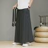 Men's Chiffon Hanfu Loose Wide-Leg Pants - Retro National Style Summer Straight Pants