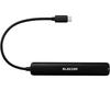 Док-станция USB Type C Hub PD 85 Вт Выход Быстрая зарядка x 2 x 2 HDMI x 1 RJ45 x 1 Черный ELECOM 6-в-1 USB-C USB-A DST-C30BK