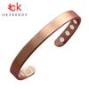 Copper Bracelet for Men and Women 99.9% Pure Copper Magnetic Bangle with 8pcs 3500 Gauss Magnets 6.8" Adjustable Jewelry Gift