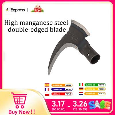 Двойная коса из высокомарганцевой стали, двойная коса, многофункциональная, для стрижки деревьев, двойной серп для садовых инструментов