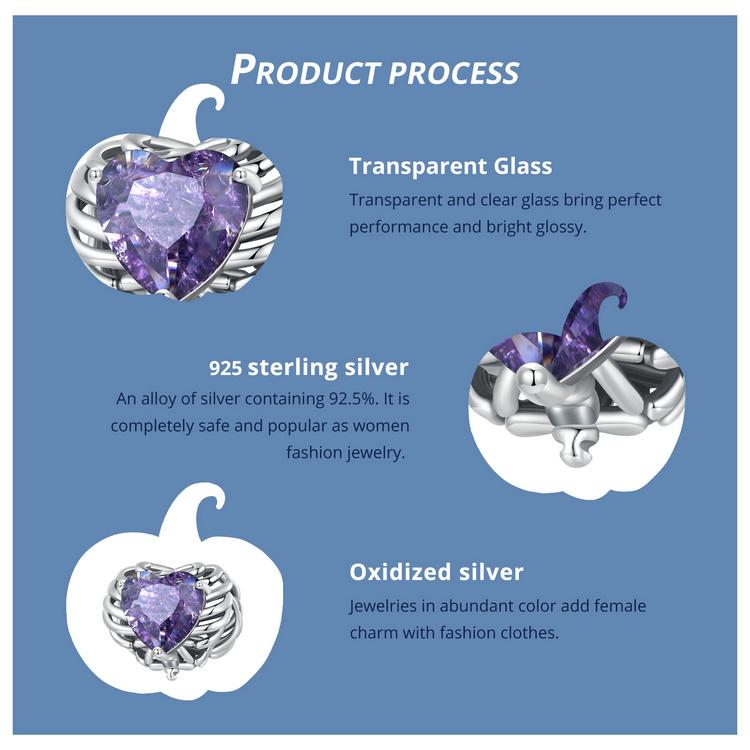 BAMOER Стерлингового Серебра 925 пробы Скелет Сердце и Бабочка Шарм Бусины Череп Бабочка Силиконовый Подвеска для Женщин Браслет DIY Ювелирные Изделия