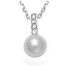 [K6675] - Silver Pendant 'Sissi' Silver-white (rhodium-plated) - 18x8 Mm