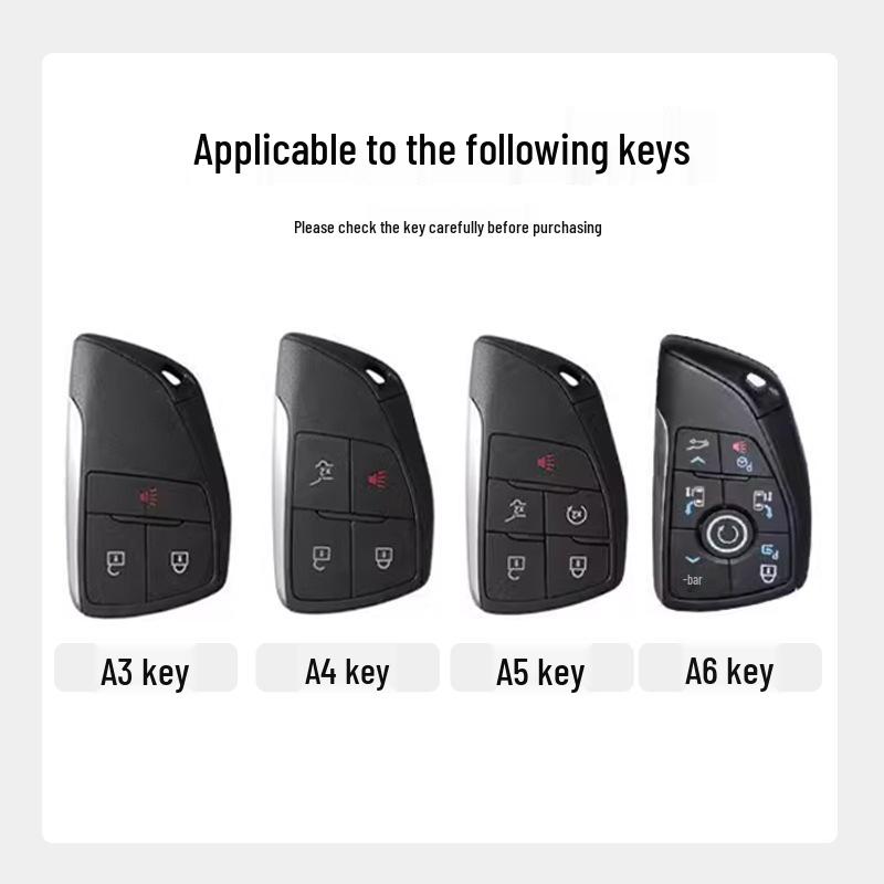 Премиальный чехол для ключа Chevrolet Equinox 2025 с металлической пряжкой - Аксессуары с полным покрытием