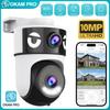 IP-камера OKAM PRO APP 5G Wi-Fi HD 10 Мп Камера с двойным объективом PTZ Цветное ночное видение Двусторонняя связь Отслеживание движения ИИ Умная камера