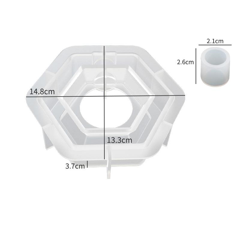 Форма для клея из эпоксидной смолы, овальная квадратная пробирка для гидропоники, цветочная детская настольная ваза, силиконовая форма