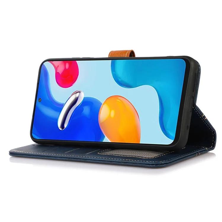 Для Huawei nova Y91 4G / Enjoy 60X Защитный чехол для телефона с текстурой теленка Кожаный кошелек-подставка