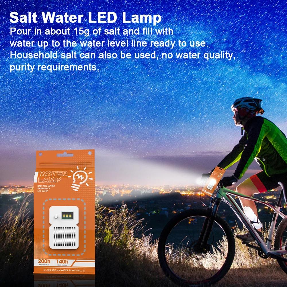 Portable Outdoor Camping Lamp Salt Water LED Emergency Lamp for Camping Night Fishing Lamp 50 LM Energy Saving Lamp