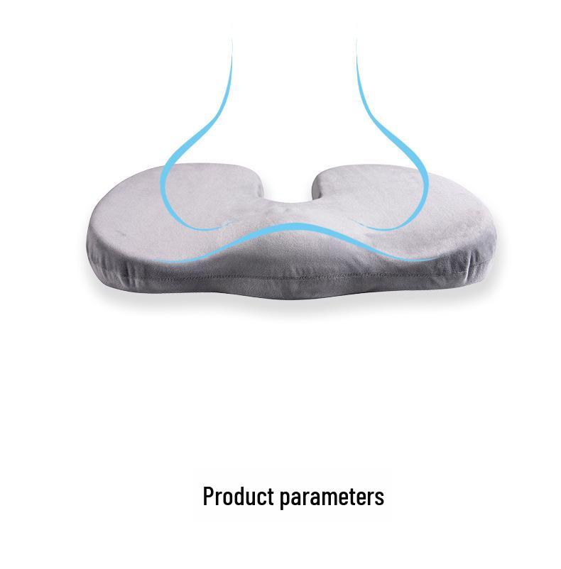 Breathable Gel Memory Foam U-Shaped Office Chair Cushion for Long-Term Sitting