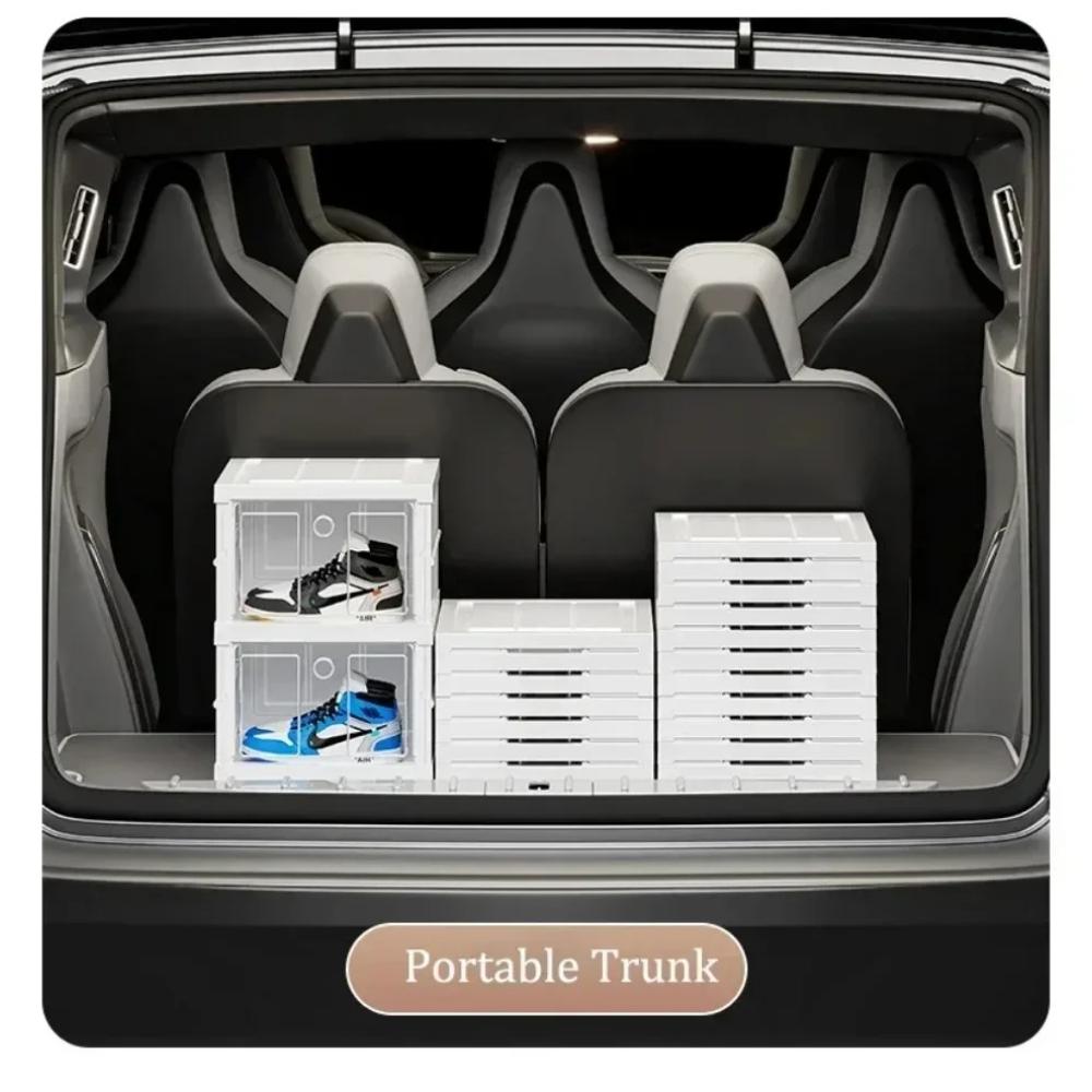 Transparent Dustproof Shoe Cabinet Multi-functional Large Capacity Stackable Shoes Cabinet Stackable Storage Organization Box