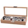 Transparent Lid Watch Storage Case Window Display Wooden Watch Box  Jewelry Display Box